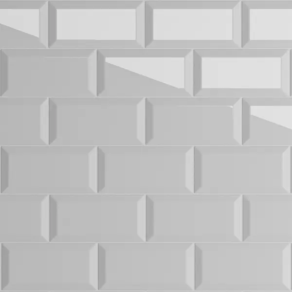 Faianta King Metro White 10x20 cm lucioasa