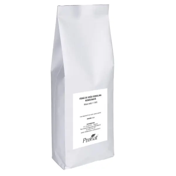 Faina de Grau Dur Semolina Remacinata Pronat, 5 kg