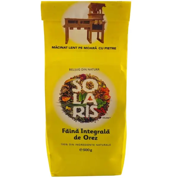 Faina integrala de orez, 500g, Solaris