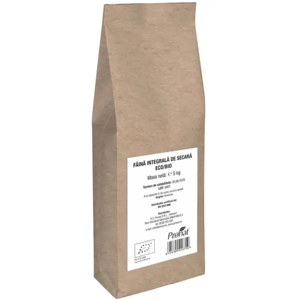 Faina Integrala de Secara, Bio, 5 kg