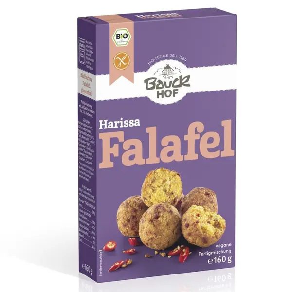 Falafel Harissa cu ardei si chili, eco - 160 g