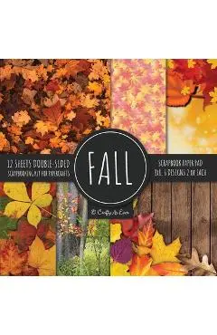 Fall Scrapbook Paper Pad 8x8 Scrapbooking Kit for Papercrafts, Cardmaking, Printmaking, DIY Crafts, Nature Themed, Designs, Borders, Backgrounds, Patt - Crafty As Ever