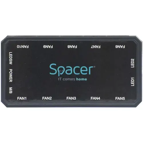FAN HUB SPACER, 10 ventilatoare ARGB, 2 benzi LED, telecomanda