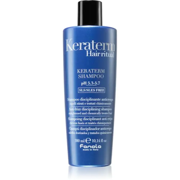 Fanola Keraterm Shampoo sampon pentru indreptarea parului pentru par indisciplinat 300 ml