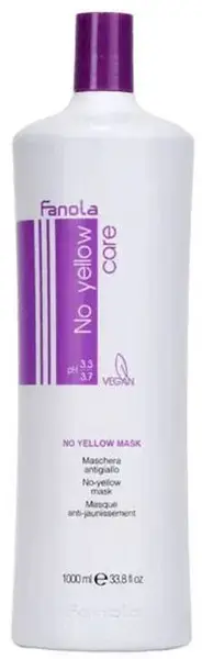 Fanola No Yellow Mască matifiantă pentru păr blond și decolorat, 1000 ml