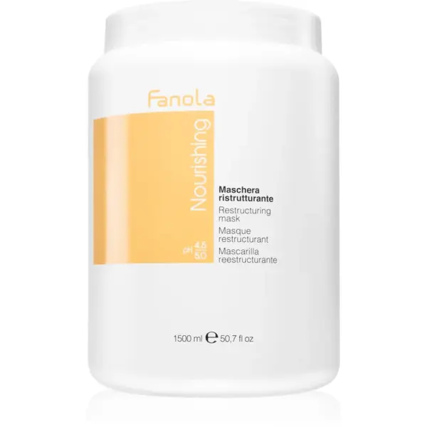Fanola Nourishing Restructuring Mask masca hranitoare pentru păr uscat și deteriorat 1500 ml