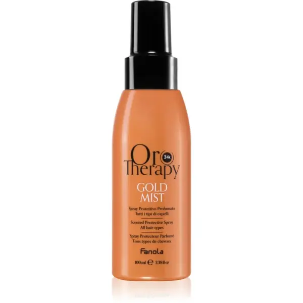 Fanola Oro Therapy Gold Mist spray pentru păr cu protecție termică cu aur de 24 de karate 100 ml
