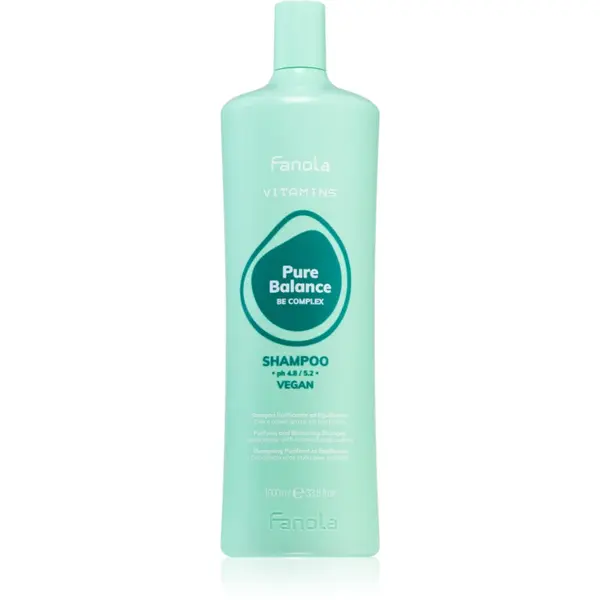 Fanola Vitamins Pure Balance Shampoo sampon pentru curatare pentru par gras si cu matreata 1000 ml