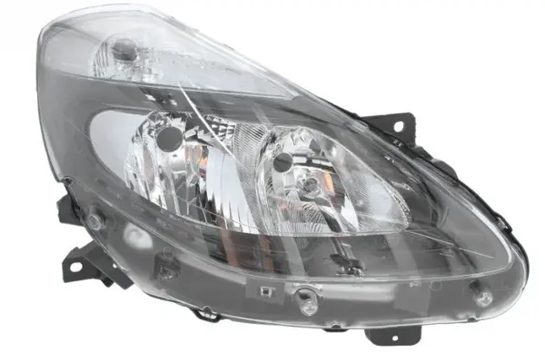 Far dreapta (2 H7, reglaj electric, fundal negru) RENAULT CLIO, CLIO III dupa 2011