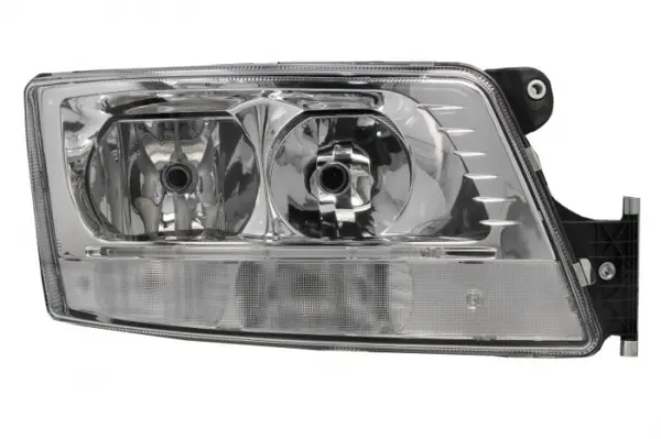 Far dreapta (D1R H21W H7 LED PY21W, electric, cu motor, cu lumina de zi, culoare insert: crom platinat, culoare indicator: transparent) potrivit MAN TGX I 06.06-09.21