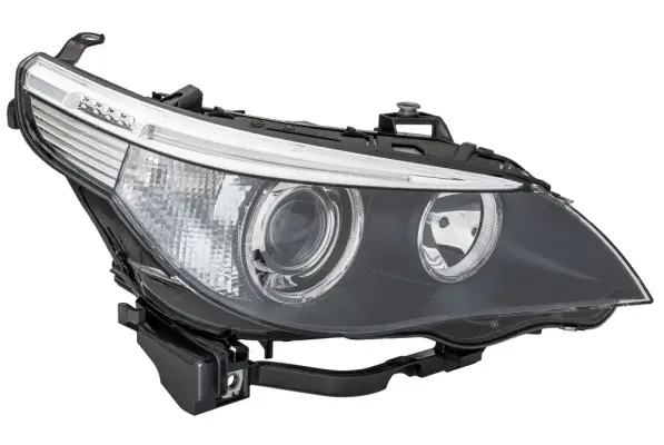 Far dreapta (D1S H7, reglaj electric, cu motoras, Bi-xenon , fundal transparent) BMW Seria 5 2003-2007