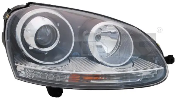 Far Dreapta (D2S H7, electric, cu motor, culoare interior: negru) potrivit VW GOLF V, JETTA III