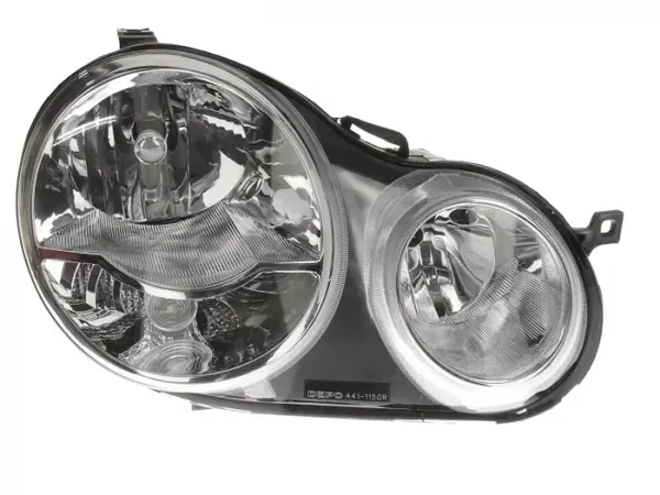 Far Dreapta (H1 H7, electric, cu motor, culoare interior: cromat) potrivit VW POLO, POLO IV -04.05
