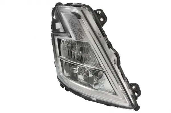 Far dreapta (H1 H7 LED, electric, cu motor, cu lumina de zi, culoare insert: crom platinat, culoare indicator: alb) potrivit VOLVO FH III, FM III 02.20-