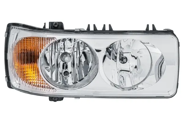 Far dreapta (H1 H7 P21W W5W, electric cu motoras, insertii crom, Semnalizator portocaliu) DAF 75 CF, CF 65, CF 75, CF 85, LF 45, LF 55, XF 105, XF 95 dupa 2001