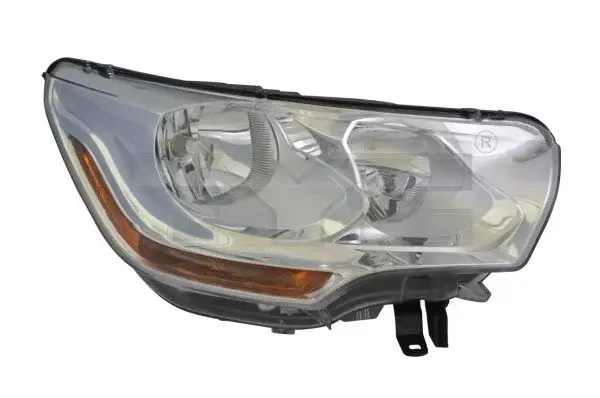 Far dreapta (H1 H7, reglaj electric, cu motoras, 10 pin, fundal cromat) CITROEN C4 2009-2015