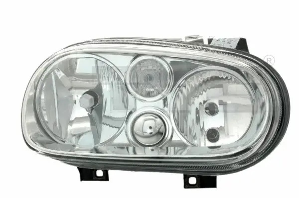 Far dreapta (H1 H7, reglaj electric, cu motoras, fundal cromat) VW GOLF IV