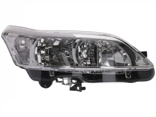 Far dreapta (H1 H7, reglaj electric, cu motoras, fundal negru insertii crom) CITROEN C4, C4 I