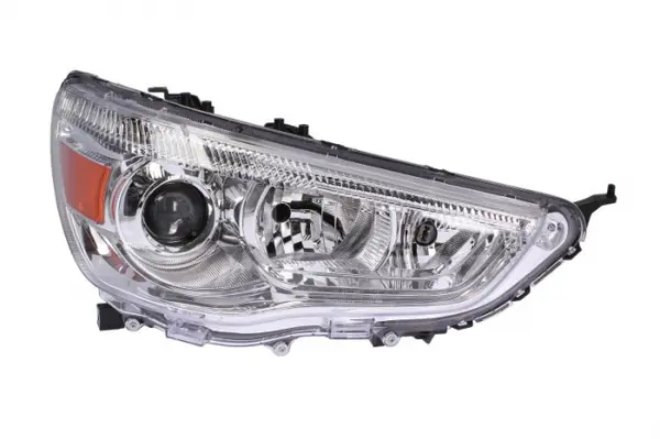 Far Dreapta (H11 HB3, electric, fara motoras, culoare insert: cromat, culoare semnalizator: galben) potrivit MITSUBISHI ASX