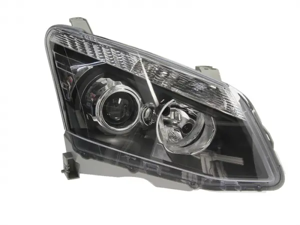 Far Dreapta (H11 HB3, electric, manual, fara motoras, culoare insert: negru, culoare semnalizator: alb) potrivit ISUZU D-MAX II