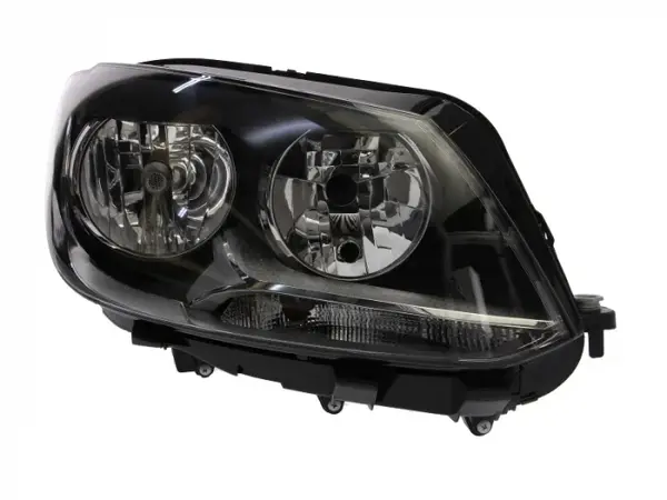 Far dreapta (H15 H7, reglaj electric, cu motoras, fundal negru) VW CADDY III, TOURAN
