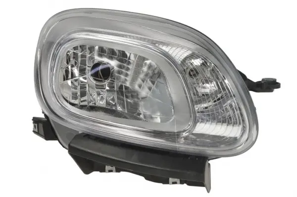 Far Dreapta (H4, electric, cu motor, culoare insert: cromat, culoare semnalizator: alb) potrivit FIAT PANDA, PANDA HATCHBACK