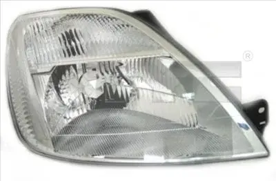Far dreapta (H4, electric, cu motoras, fundal cromat) FORD FIESTA V 2001-2005