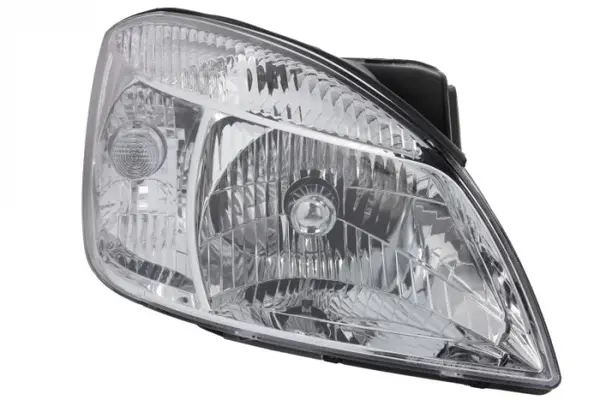Far dreapta (H4, electric, cu motoras, fundal cromat, fundal transparent) KIA RIO, HATCHBACK LIMUZINA COMBI 2005-2011
