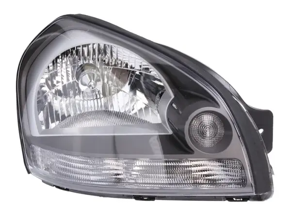Far Dreapta (H4, manual, fara motoras, culoare insert: cromat, culoare semnalizator: negru) potrivit HYUNDAI IX35, TUCSON