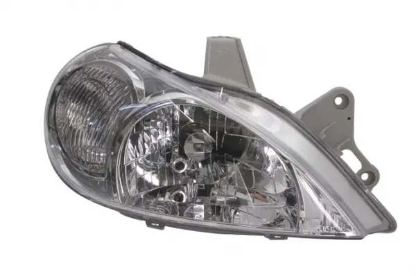Far Dreapta (H4, manual, fara motoras, culoare insert: cromat, culoare semnalizator: alb) potrivit KIA RIO I