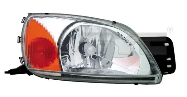 Far dreapta (H4, manual, fundal cromat, fundal portocaliu) FORD COURIER, FIESTA MAZDA 121 1995-2003