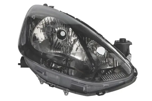 Far Dreapta (H4 PY21W W5W, electric, cu motor, culoare insert: negru) potrivit MAZDA 2 -06.15