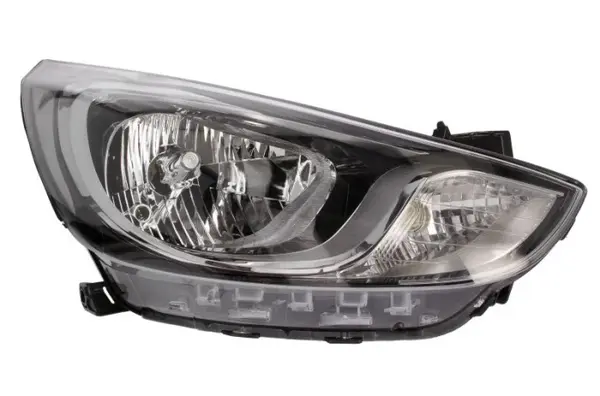 Far Dreapta (H4 PY21W W5W, electric, fara motoras, culoare insert: negru) potrivit HYUNDAI ACCENT IV
