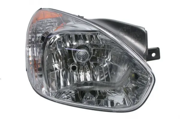 Far Dreapta (H4 PY21W W5W, manual, fara motoras, culoare insert: cromat, culoare semnalizator: galben) potrivit HYUNDAI ACCENT III