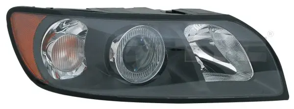 Far dreapta (H7 HB3, electric, cu motoras, fundal negru) VOLVO S40 II, V50