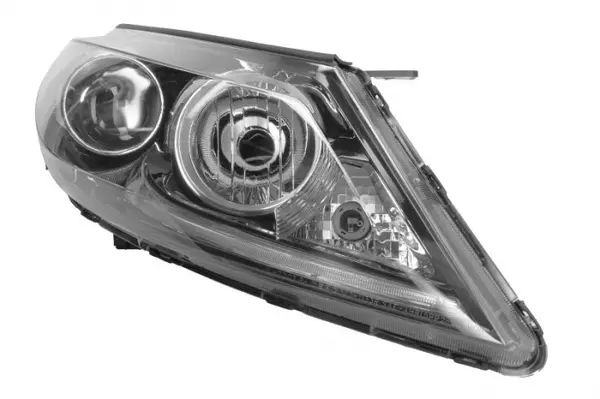 Far Dreapta (H7 LED PY21W, electric, cu motor, culoare insert: negru) potrivit KIA SPORTAGE II, SPORTAGE III, SPORTAGE IV
