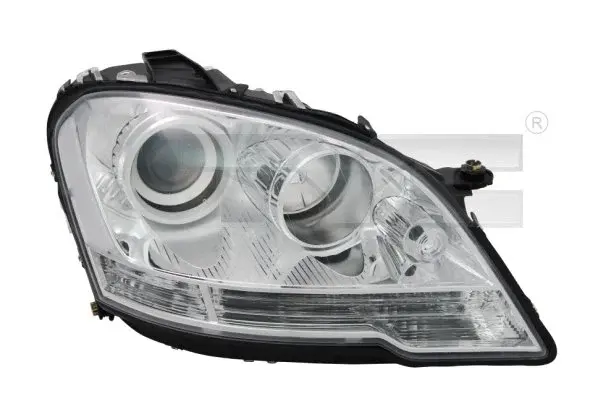 Far dreapta (H7, reglaj electric, cu motoras, fundal cromat) MERCEDES Clasa M (W164)