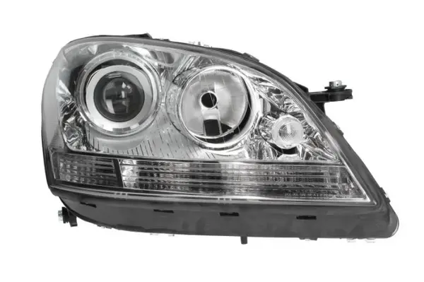 Far dreapta (H7, reglaj electric, cu motoras, fundal cromat) MERCEDES Clasa M 2005-2011