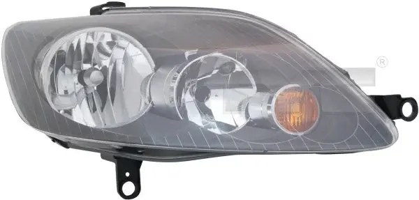 Far dreapta (H7, reglaj electric, cu motoras, fundal negru insertii crom) VW GOLF 2005-2013