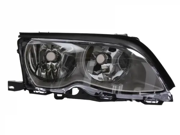 Far dreapta (H7, reglaj electric, cu motoras, fundal titan) BMW Seria 3 2001-2006