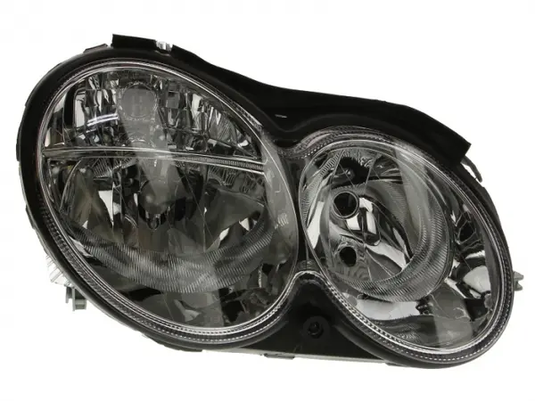 Far dreapta (H7, reglaj electric, fundal cromat, fundal transparent) MERCEDES Clasa CLK 2002-2005
