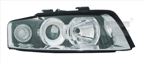 Far dreapta (H7, reglaj electric, fundal negru insertii crom) AUDI A4
