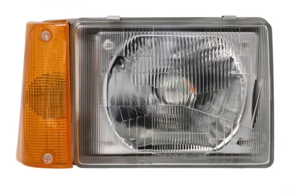 Far Dreapta (R2, electric, hidraulic, fara motoras, culoare semnalizator: galben) potrivit FIAT PANDA, PANDA HATCHBACK 01.86-12.93