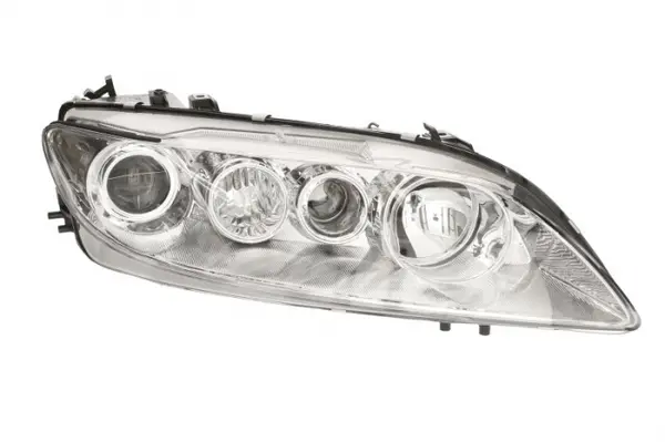 Far fata dreapta (2 H1, electric, cu motor, culoare interior: cromat) potrivit MAZDA 6 -03.05
