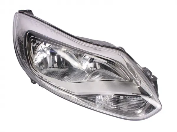 Far fata dreapta (H1 H7, electric, cu motor, culoare interior: cromat, culoare semnalizator: alb) potrivit FORD FOCUS III