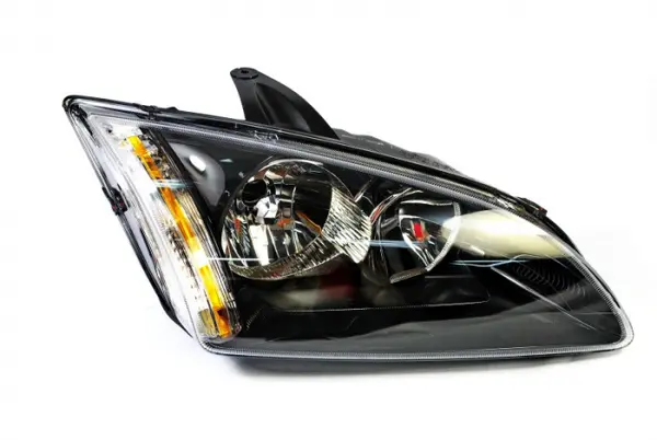 Far fata dreapta (H1 H7, electric, fara motoras, culoare interior: gri, culoare semnalizator: galben) potrivit FORD FOCUS II