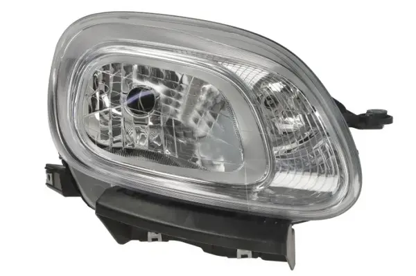 Far fata Dreapta (H4, electric, cu motor, culoare insert: cromat, culoare semnalizator: alb) potrivit FIAT PANDA, PANDA HATCHBACK