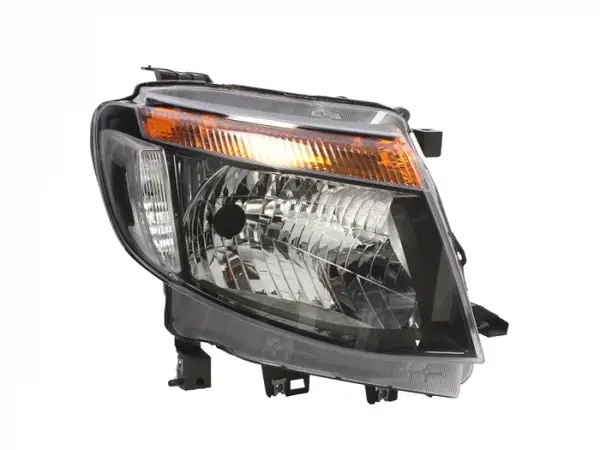 Far fata Dreapta (H4, fara motoras, culoare insert: negru, culoare semnalizator: galben) potrivit FORD RANGER