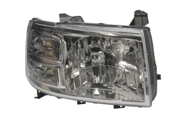 Far fata Dreapta (H4, manual, fara motoras, culoare insert: cromat, culoare semnalizator: galben) potrivit FORD RANGER 01.06-