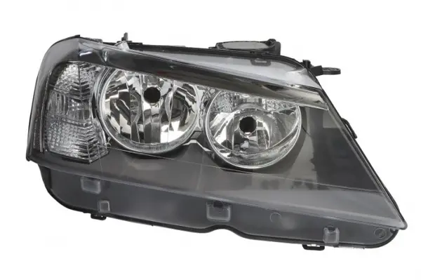 Far fata Dreapta (H7 H7 PY21W W5W, electric, cu motor, culoare insert: negru) potrivit BMW X3 (F25)